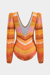 Ombre | V-Neck One-Piece Swimsuit