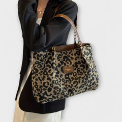 Gianna Boutique | Leopard Canvas Crossbody Bag