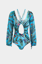 Leaf | Backless Twist Knot One-Piece Swimsuit