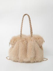 Beth | Plush Velvet Shoulder Tote
