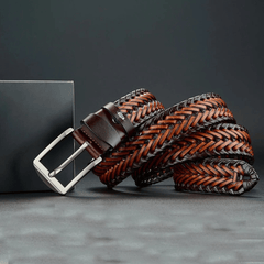 Braided Legacy Leather Blend Belt