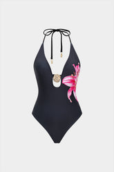 Bao | Backless Cut Out One-Piece Swimsuit