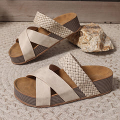 Rosa Sandals for Women | Orthopedic Leather, Non-Slip Grip