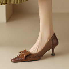 Célora | Leather Ribbon Pumps