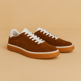 Elegant suede-touch sneakers for men