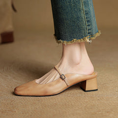 Meyra | Leather Mules