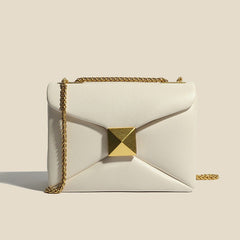 Glamco Chain Bag | Premium Leather-Look with Gold Rivets
