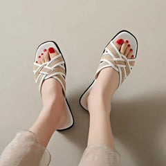 Liora | Woven Flat Slides