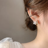 Blossom Earring | Delicate Petal Design with Sparkling Accents