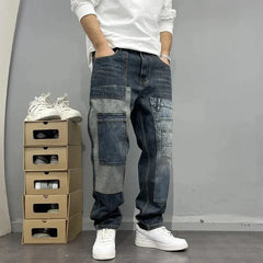 Jasper Ken Jeans | Patchwork Design, Relaxed Fit