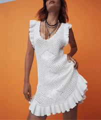 Maribelle | Crochet Beach Mini Dress