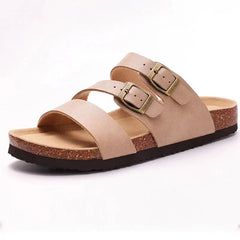 Hex | Leather Blend Orthopedic Double Buckle Slide