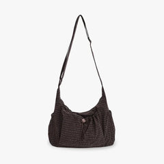 Nava Crossbody Bag | Checkered Nylon and Polyester Design for Women