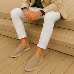 Fred | Elegant suede-touch loafers