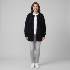 Rivelle Knit Jacket Women's | Cozy Mesh Texture, One Size