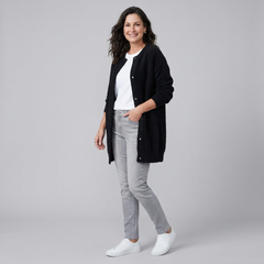 Rivelle Knit Jacket Women's | Cozy Mesh Texture, One Size