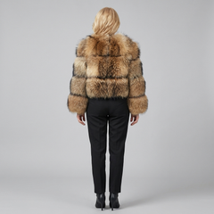 Mira Faux Fur Coat | Elegant Warmth, Tailored Fit for Women