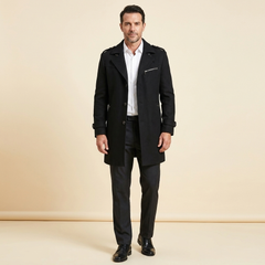 Haven Wool Coat | Men's Slim-Fit Double-Breasted Overcoat