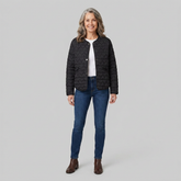 Haven Quilted Jacket | Lightweight, Heart Pattern