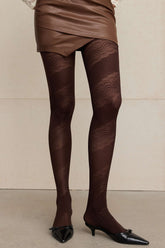 Julie | Pattern Hollow Tights