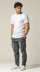 Cezar Cargo Jeans | Stretch Fabric, Classic Design
