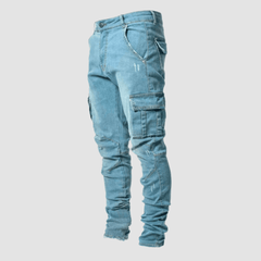 Cezar Cargo Jeans | Stretch Fabric, Classic Design