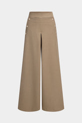 Pien | Wide Leg Ruched Trousers