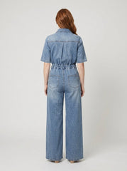 Aero Denim Jumpsuit | Cotton-Blend, Durable Design