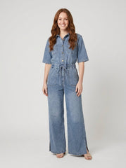 Aero Denim Jumpsuit | Cotton-Blend, Durable Design