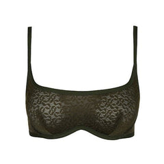 Aero Lace Bralette | Non-Padded, Dark Khaki