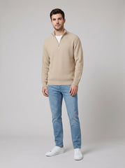 Aero Modern Pullover | High-Quality Knit, Half Zip Design, Men's Quarter Zip