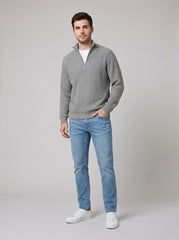 Aero Modern Pullover | High-Quality Knit, Half Zip Design, Men's Quarter Zip