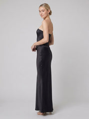 Alva | Maxi Skirt Bias-Cut Satin, Fully Lined Long Skirt for Women