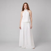 Amara | Maxi Set Cotton-Linen, Halter-Neck Design