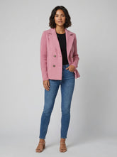 Amora | Elegant Knit-Sleeve Blazer