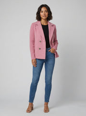 Amora | Elegant Knit-Sleeve Blazer