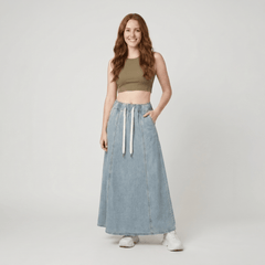 Arielle A-Line Denim Skirt