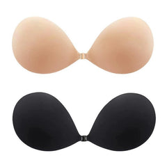 Aura Strapless Bra | Deep V Design, Reusable, Nylon-Spandex Blend
