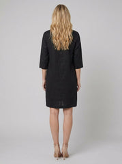 Ava | Women's Dress Relaxed Fit Linen, Knee-Length Summer Dress