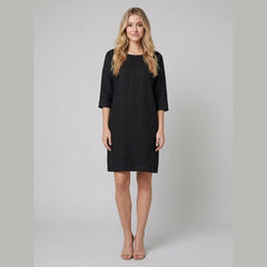 Ava | Women's Dress Relaxed Fit Linen, Knee-Length Summer Dress