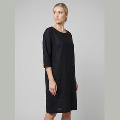 Ava | Women's Dress Relaxed Fit Linen, Knee-Length Summer Dress