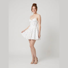 Ava | Mini Dress Lightweight Floral Print, Adjustable Straps