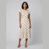 Ava | Polkadot Midi Dress Lightweight, Flattering Summer Dress for Women