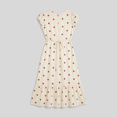 Ava | Polkadot Midi Dress Lightweight, Flattering Summer Dress for Women