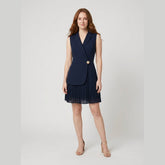 Bela | Women's Dress Pleated Mini, Sleeveless Summer Cocktail Dress