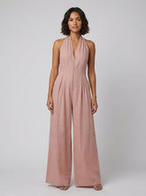 Bella | Jumpsuit Women Cotton-Linen Blend, Bohemian Style, Regular Fit