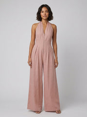 Bella | Jumpsuit Women Cotton-Linen Blend, Bohemian Style, Regular Fit