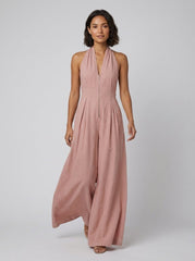 Bella | Jumpsuit Women Cotton-Linen Blend, Bohemian Style, Regular Fit