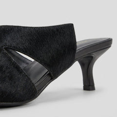 Bella | Stiletto Flip Flops Women Leather Blend, Cushioned Insole