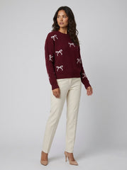 Bow | Jacquard Pullover Sweater